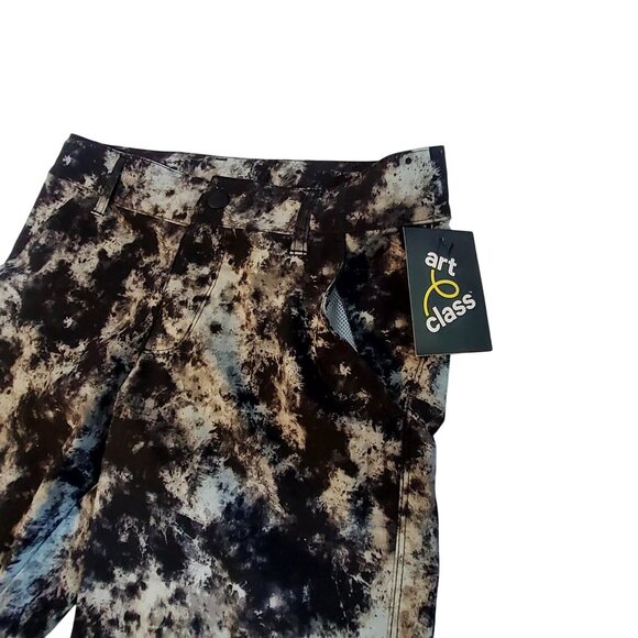 Art Class Boys Black & White Tie-Dye Shorts Size 10 Features Functional Pockets - Picture 9 of 9
